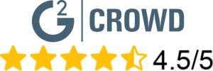 4.5 star review rating for Appointy by G2 Crowd