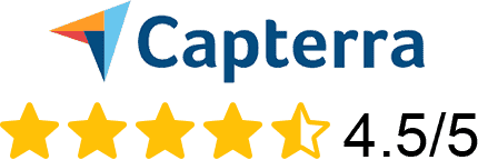 4.5 star review rating for Appointy by Capterra