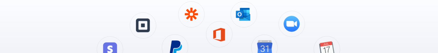 Different apps that integrate with Appointy's professional services software