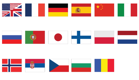 All country flags where Appointy's online scheduling tool is used